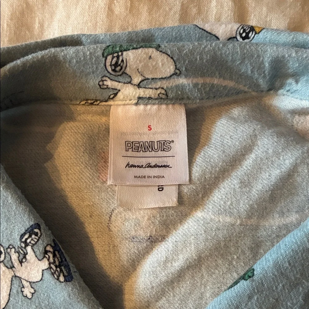 Peanuts X Hannah Anderson Light Blue Snoopy Allover pajama set